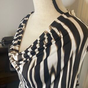 Black and White Zebra Stripe Top